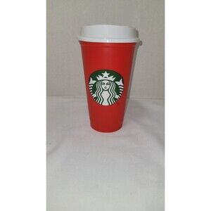 Starbucks Coffee Reusable Red Cup 16oz 2013 Limited Christmas Holiday Edition